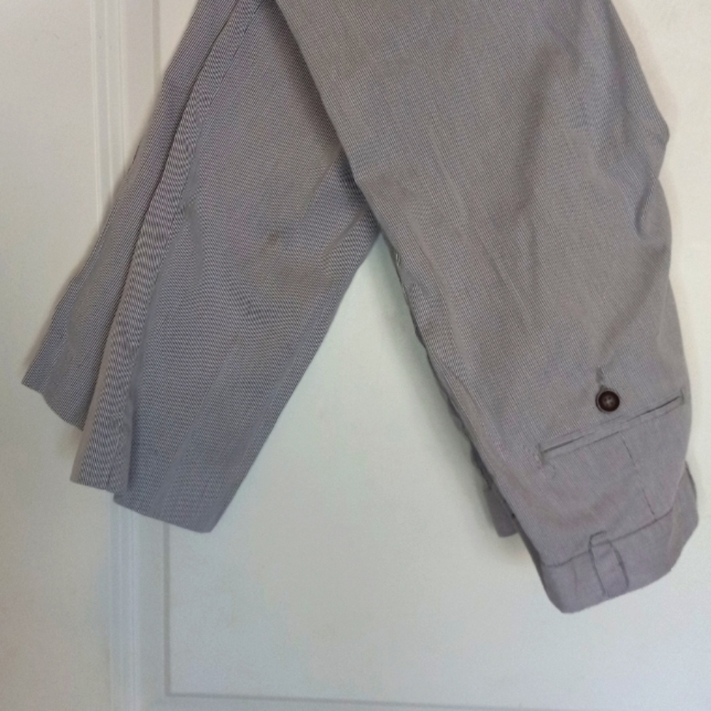 Calvin Klein Boy Flat Front Stripped Pants